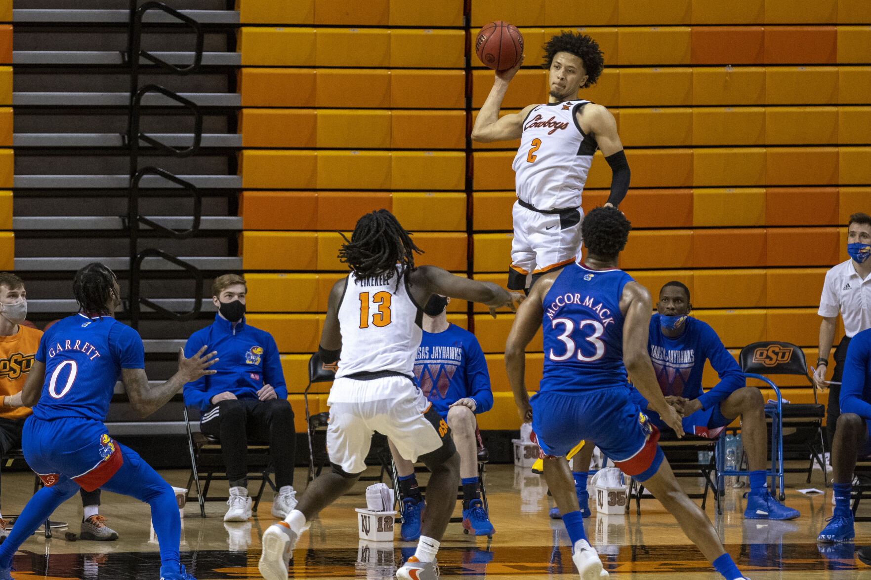 Kansas Oklahoma St Basketball